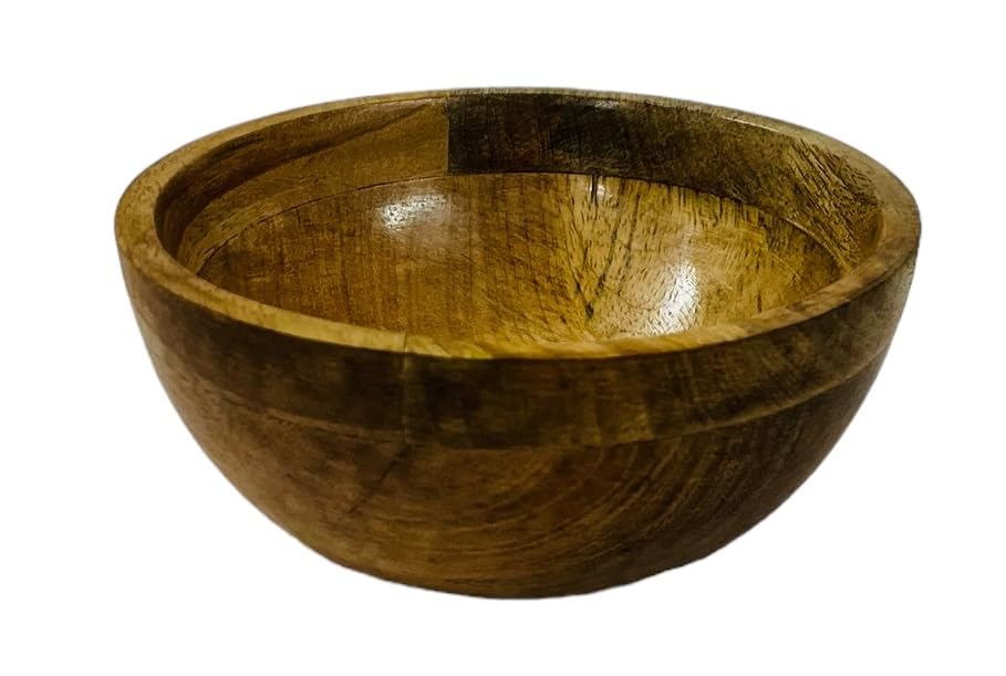 Daim Bowl: Handcrafted Wooden Spice Bowls Set - Includes Spices, Salt, Turmeric, and Chaat Masala Bowls