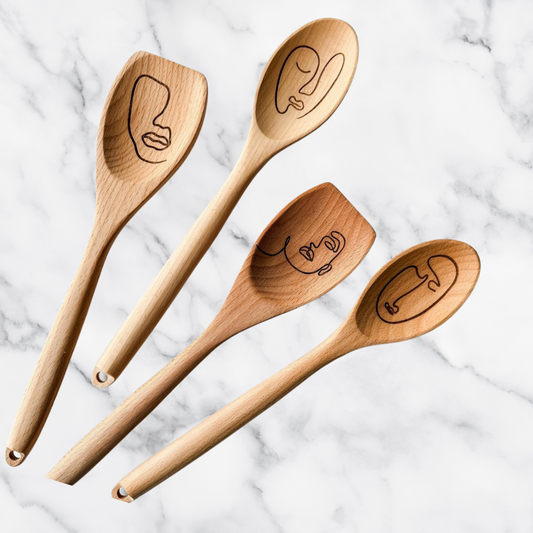 Personalized Engraved Wooden Spoon Set: A Thoughtful Gift for Every Kitchen